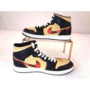 Nike Jordan 1‎ Mid SE Tartan Swoosh, Ankle height, Men's 10.5